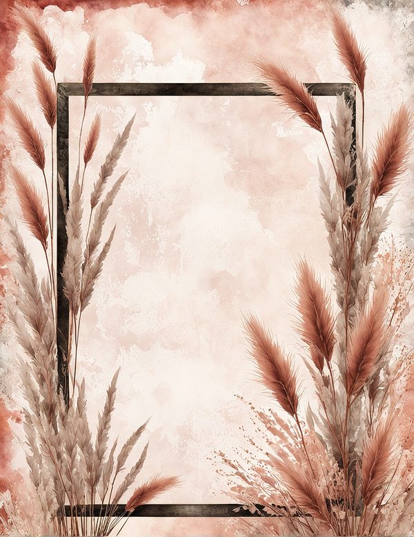 Pampas Grass Watercolor Digital Paper Kit: Printable Papers, Cards, Tags, Ephemera - Commercial Use — image 10