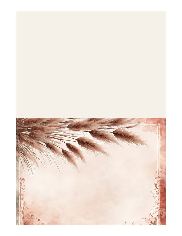 Pampas Grass Watercolor Digital Paper Kit: Printable Papers, Cards, Tags, Ephemera - Commercial Use — image 12