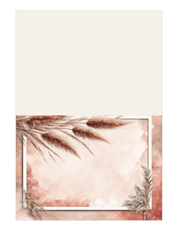 Pampas Grass Watercolor Digital Paper Kit: Printable Papers, Cards, Tags, Ephemera - Commercial Use — image 15