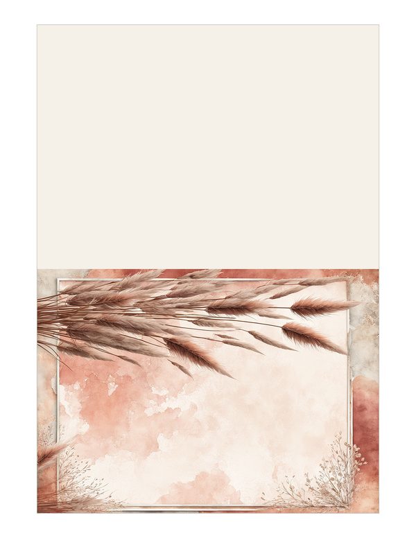 Pampas Grass Watercolor Digital Paper Kit: Printable Papers, Cards, Tags, Ephemera - Commercial Use — image 16