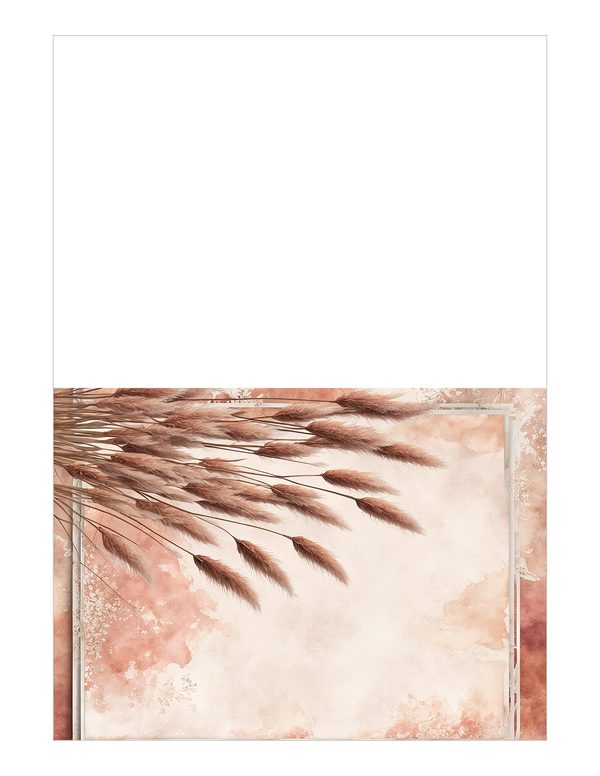 Pampas Grass Watercolor Digital Paper Kit: Printable Papers, Cards, Tags, Ephemera - Commercial Use — image 17