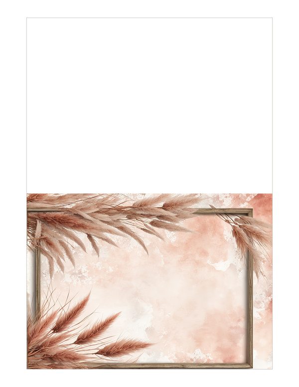 Pampas Grass Watercolor Digital Paper Kit: Printable Papers, Cards, Tags, Ephemera - Commercial Use — image 20