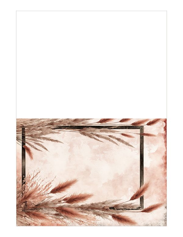Pampas Grass Watercolor Digital Paper Kit: Printable Papers, Cards, Tags, Ephemera - Commercial Use — image 21