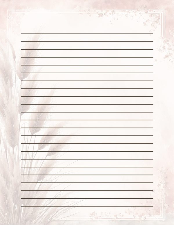 Pampas Grass Watercolor Digital Paper Kit: Printable Papers, Cards, Tags, Ephemera - Commercial Use — image 32