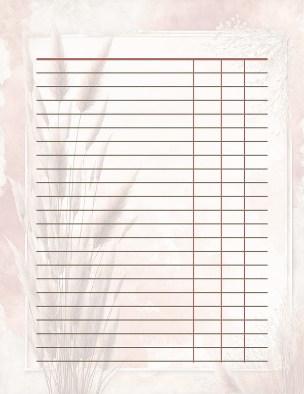 Pampas Grass Watercolor Digital Paper Kit: Printable Papers, Cards, Tags, Ephemera - Commercial Use — image 36