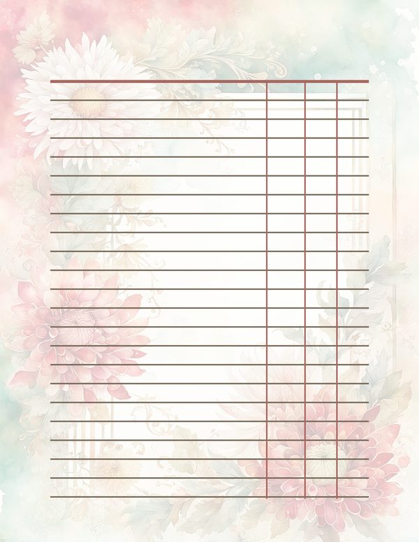 Red and Green Floral Watercolor Digital Paper Kit: Printable Papers, Cards, Tags, Ephemera — image 35