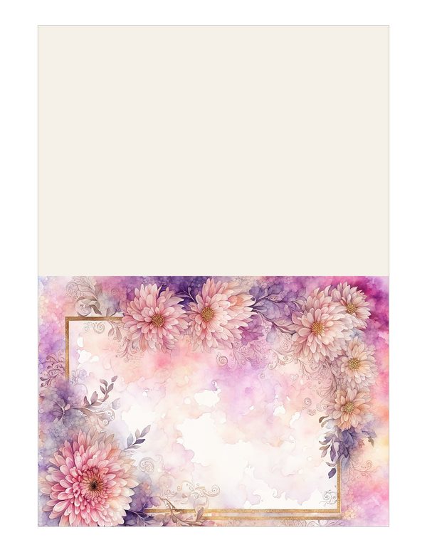 Blush Floral Frame Watercolor Digital Paper Kit: Printable Papers, Cards, Tags, Ephemera — image 13