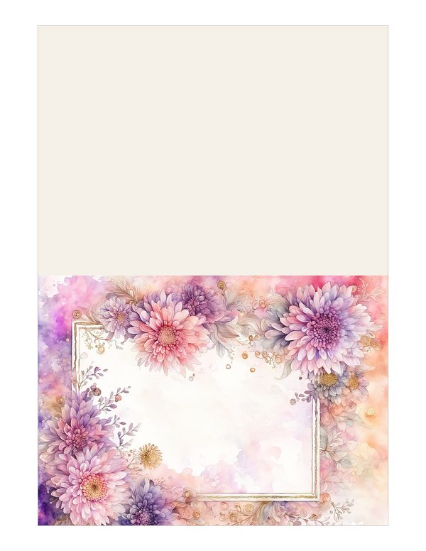 Blush Floral Frame Watercolor Digital Paper Kit: Printable Papers, Cards, Tags, Ephemera — image 14