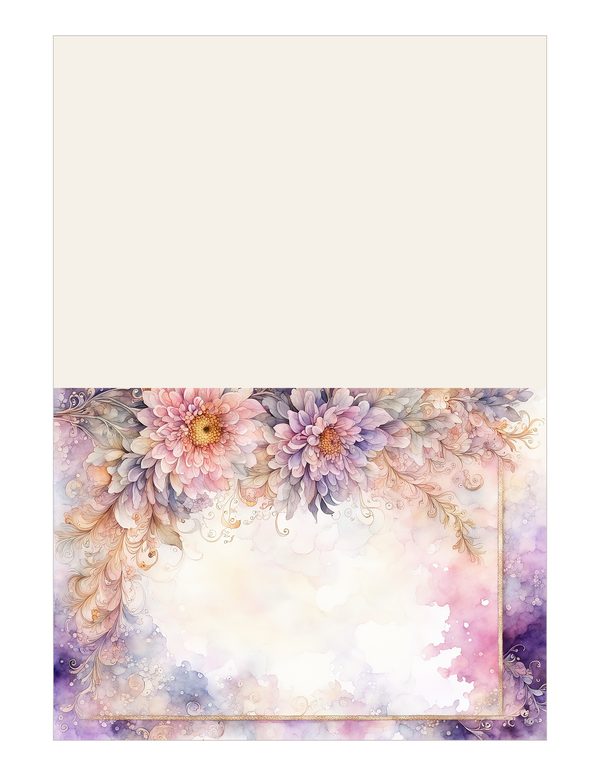 Blush Floral Frame Watercolor Digital Paper Kit: Printable Papers, Cards, Tags, Ephemera — image 15