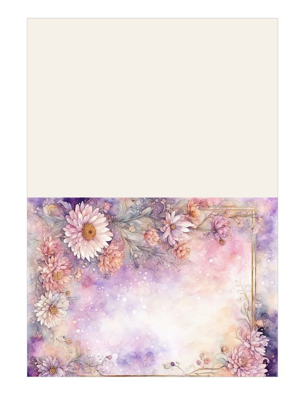 Blush Floral Frame Watercolor Digital Paper Kit: Printable Papers, Cards, Tags, Ephemera — image 16