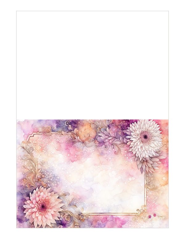 Blush Floral Frame Watercolor Digital Paper Kit: Printable Papers, Cards, Tags, Ephemera — image 21