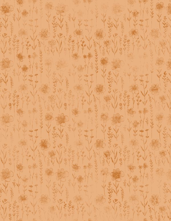 Peach Dahlia Border Watercolor Digital Paper Kit: Printable Papers, Cards, Tags, Ephemera — image 25