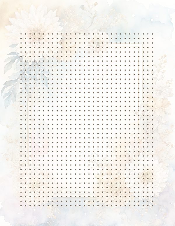 Beige Dahlia Frame Watercolor Digital Paper Kit: Printable Papers, Cards, Tags, Ephemera — image 34