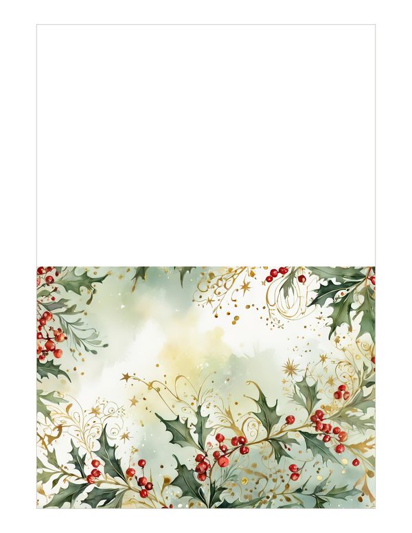 Gold Accent Floral Watercolor Digital Paper Kit: Printable Papers, Cards, Tags, Ephemera — image 21