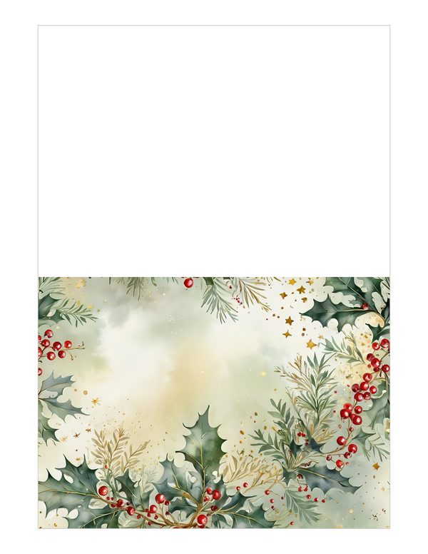 Gold Accent Floral Watercolor Digital Paper Kit: Printable Papers, Cards, Tags, Ephemera — image 23