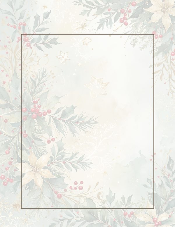 Gold Accent Floral Watercolor Digital Paper Kit: Printable Papers, Cards, Tags, Ephemera — image 36