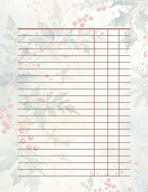 Gold Accent Floral Watercolor Digital Paper Kit: Printable Papers, Cards, Tags, Ephemera — image 38