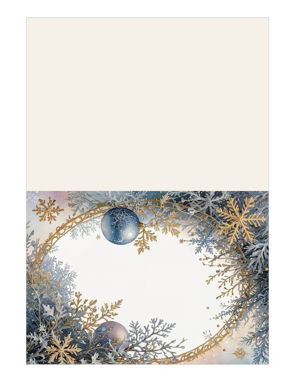 Christmas Ornament Border Watercolor Digital Paper Kit: Printable Papers, Cards, Tags, Ephemera — image 16