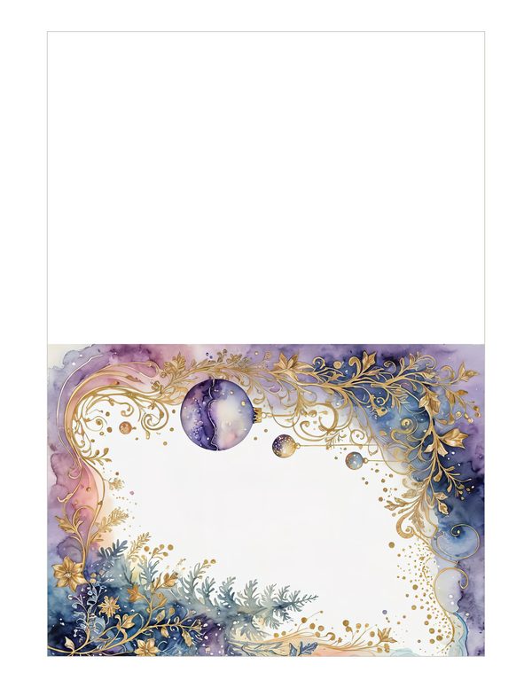 Christmas Ornament Border Watercolor Digital Paper Kit: Printable Papers, Cards, Tags, Ephemera — image 18