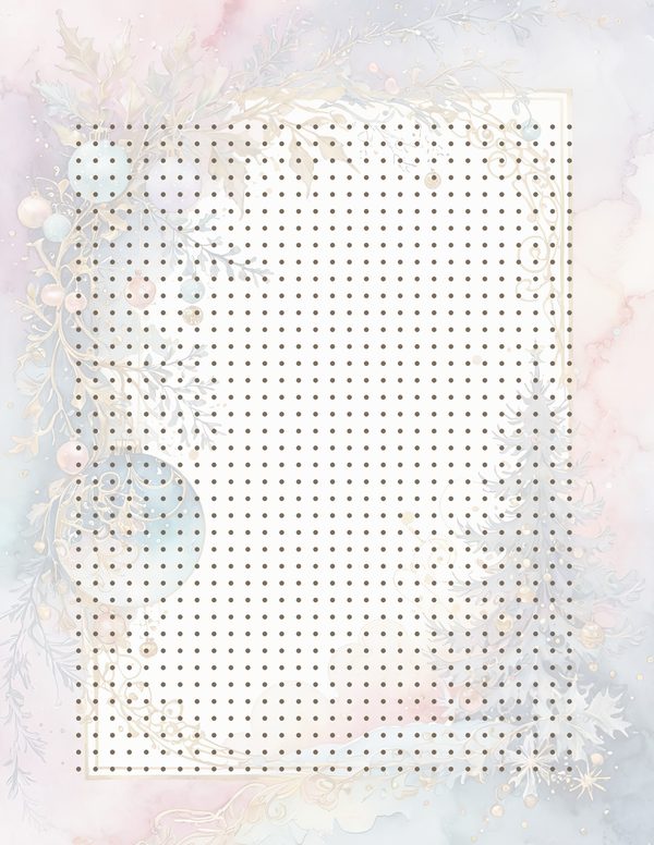 Christmas Ornament Border Watercolor Digital Paper Kit: Printable Papers, Cards, Tags, Ephemera — image 35