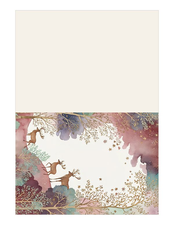 Scandinavian Forest Watercolor Digital Paper Kit: Printable Papers, Cards, Tags, Ephemera — image 13