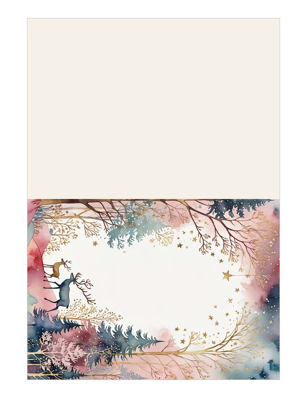 Scandinavian Forest Watercolor Digital Paper Kit: Printable Papers, Cards, Tags, Ephemera — image 14