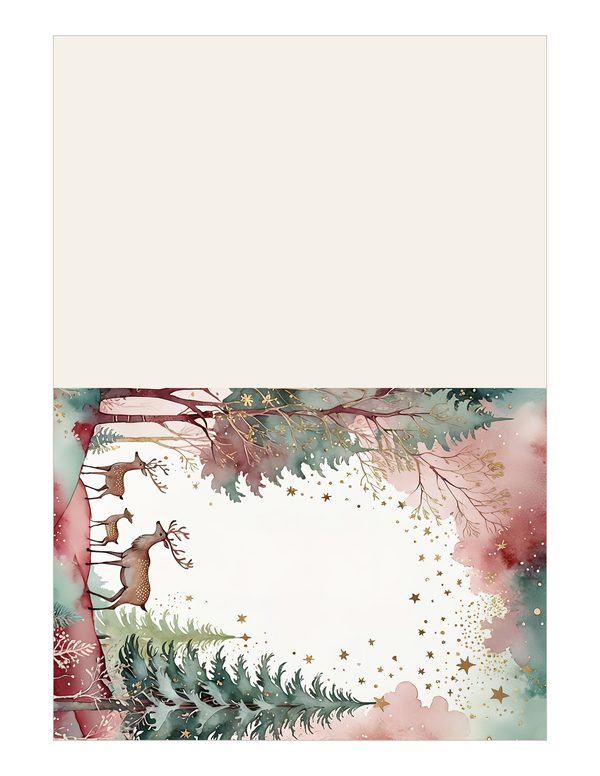 Scandinavian Forest Watercolor Digital Paper Kit: Printable Papers, Cards, Tags, Ephemera — image 16