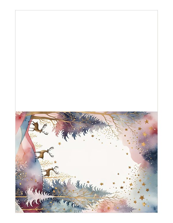 Scandinavian Forest Watercolor Digital Paper Kit: Printable Papers, Cards, Tags, Ephemera — image 19