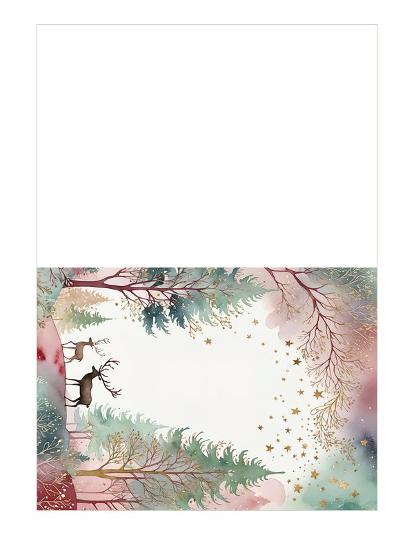 Scandinavian Forest Watercolor Digital Paper Kit: Printable Papers, Cards, Tags, Ephemera — image 20