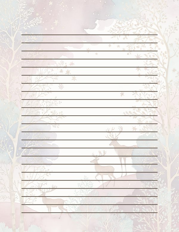 Scandinavian Forest Watercolor Digital Paper Kit: Printable Papers, Cards, Tags, Ephemera — image 33