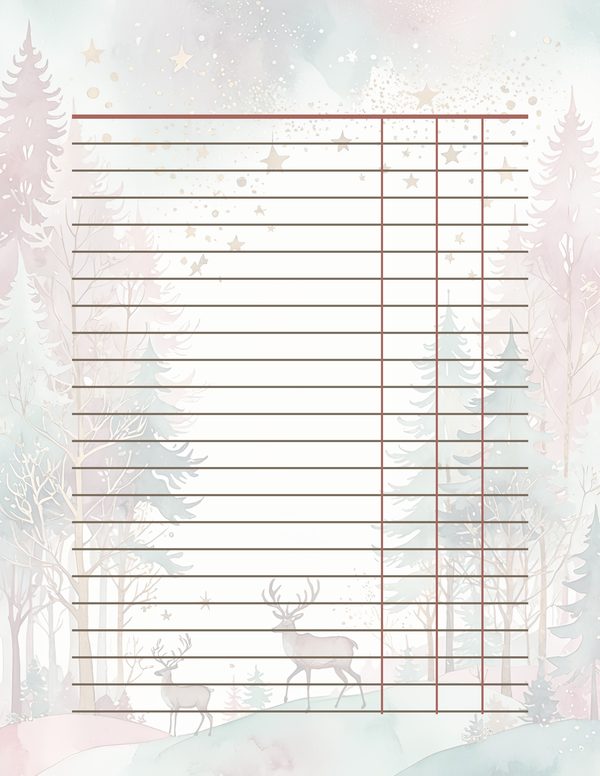 Scandinavian Forest Watercolor Digital Paper Kit: Printable Papers, Cards, Tags, Ephemera — image 37