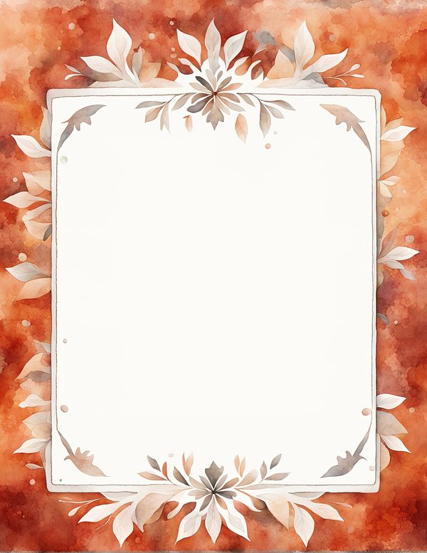 Warm Earth Floral Watercolor Digital Paper Kit: Printable Papers, Cards, Tags, Ephemera — image 3