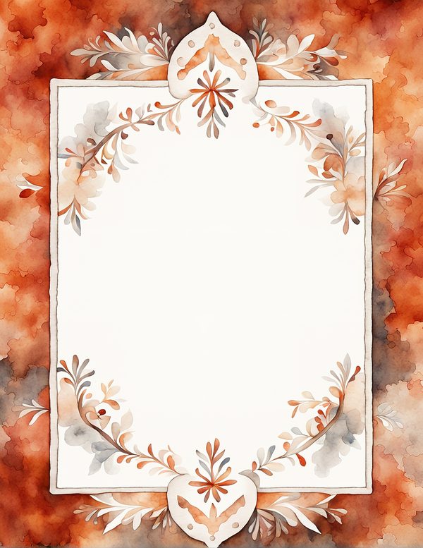 Warm Earth Floral Watercolor Digital Paper Kit: Printable Papers, Cards, Tags, Ephemera — image 4