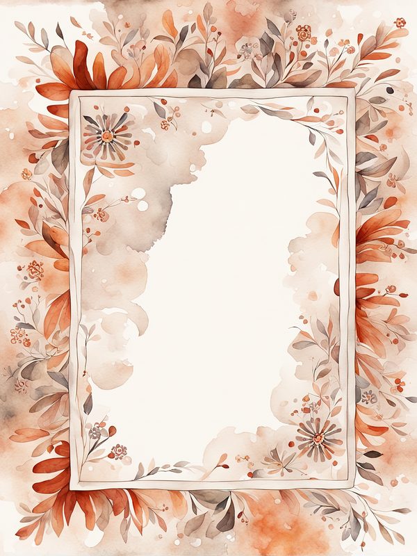 Warm Earth Floral Watercolor Digital Paper Kit: Printable Papers, Cards, Tags, Ephemera — image 5