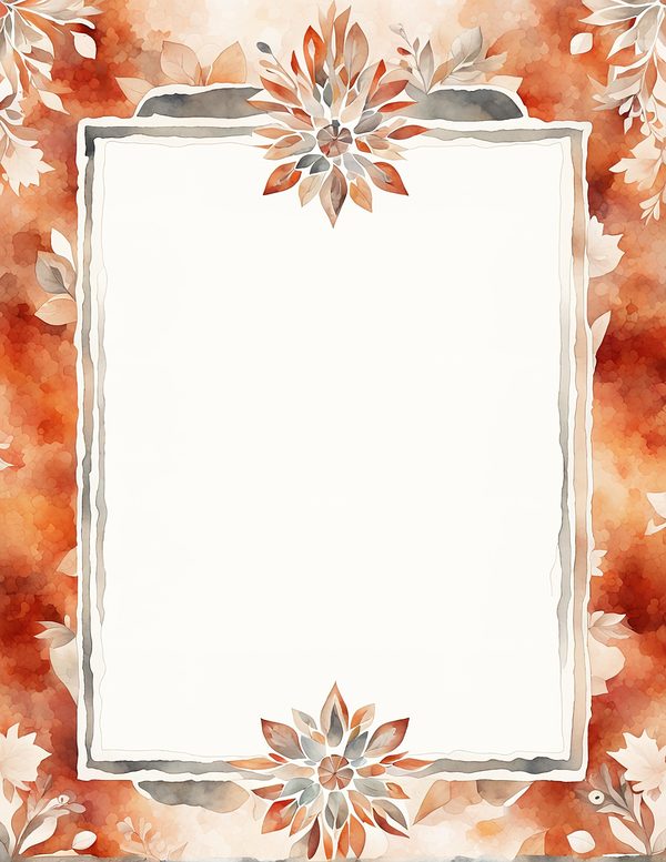 Warm Earth Floral Watercolor Digital Paper Kit: Printable Papers, Cards, Tags, Ephemera — image 6