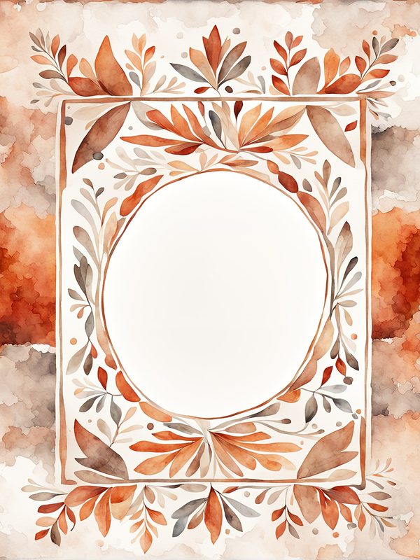 Warm Earth Floral Watercolor Digital Paper Kit: Printable Papers, Cards, Tags, Ephemera — image 9