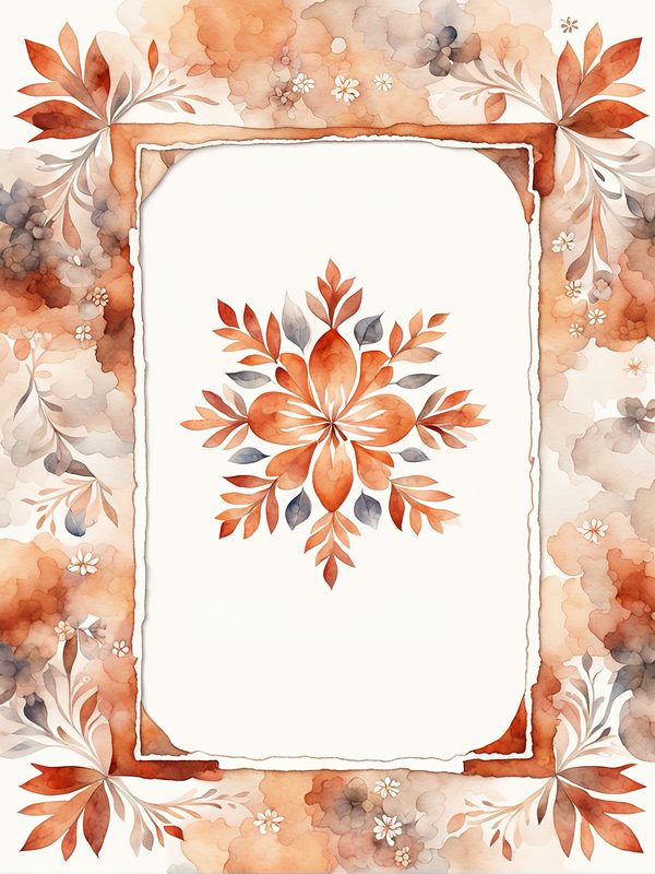 Warm Earth Floral Watercolor Digital Paper Kit: Printable Papers, Cards, Tags, Ephemera — image 12