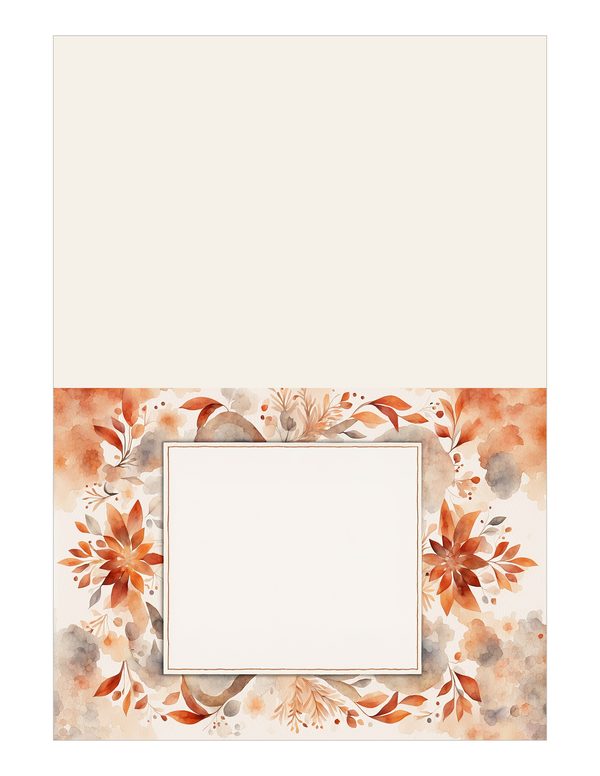 Warm Earth Floral Watercolor Digital Paper Kit: Printable Papers, Cards, Tags, Ephemera — image 13