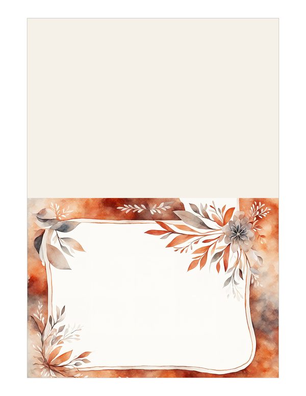 Warm Earth Floral Watercolor Digital Paper Kit: Printable Papers, Cards, Tags, Ephemera — image 14