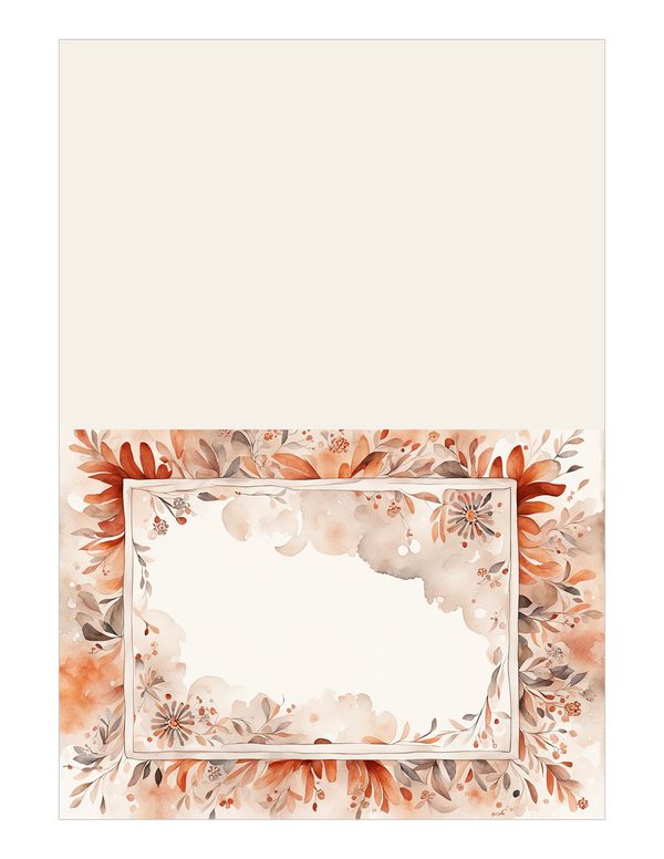 Warm Earth Floral Watercolor Digital Paper Kit: Printable Papers, Cards, Tags, Ephemera — image 17