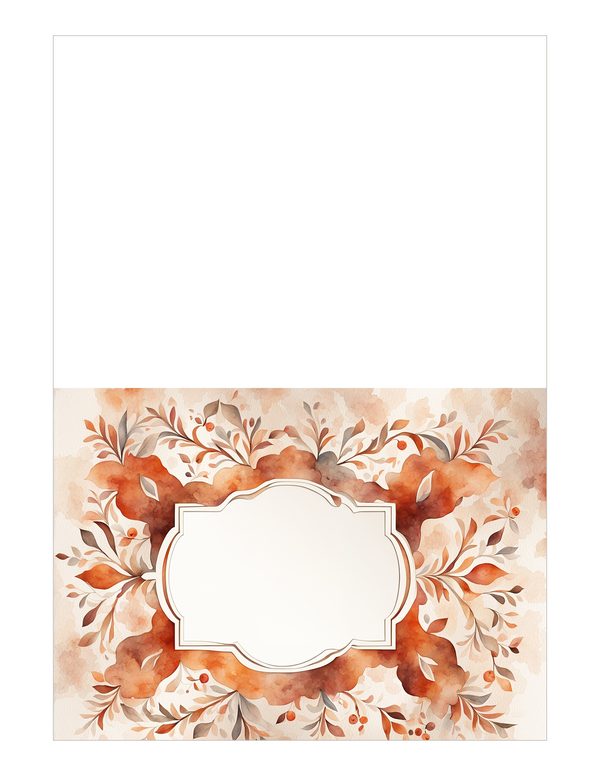 Warm Earth Floral Watercolor Digital Paper Kit: Printable Papers, Cards, Tags, Ephemera — image 22