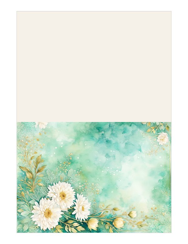 Dahlia Greenery Watercolor Digital Paper Kit: Printable Papers, Cards, Tags, Ephemera — image 11