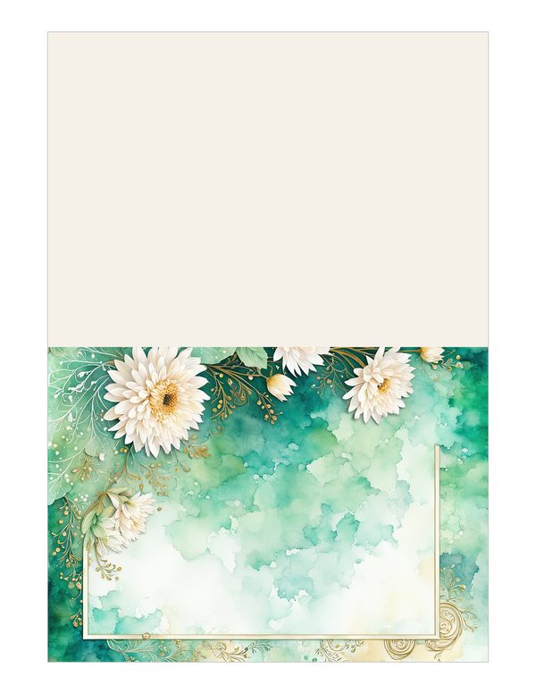 Dahlia Greenery Watercolor Digital Paper Kit: Printable Papers, Cards, Tags, Ephemera — image 12