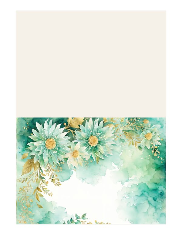 Dahlia Greenery Watercolor Digital Paper Kit: Printable Papers, Cards, Tags, Ephemera — image 15