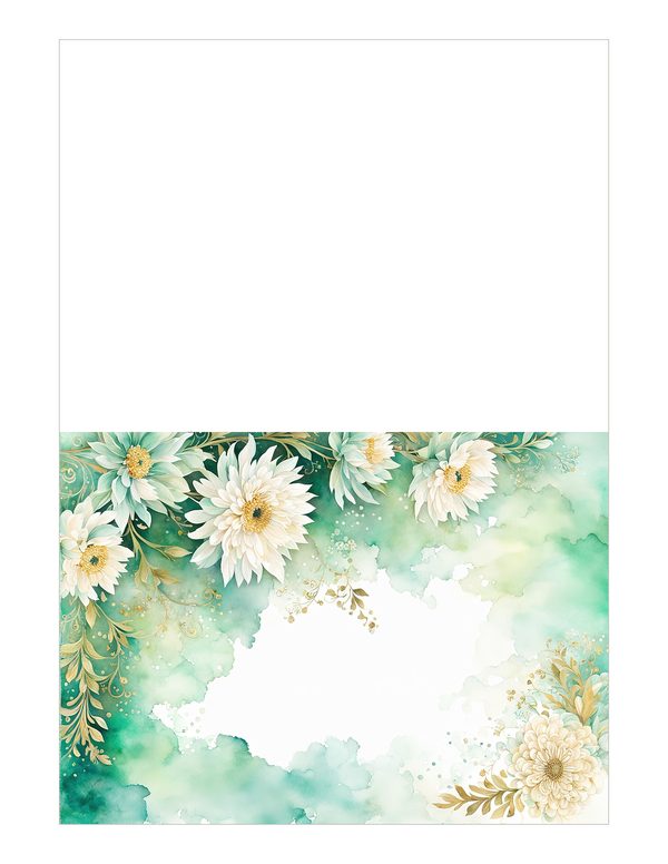 Dahlia Greenery Watercolor Digital Paper Kit: Printable Papers, Cards, Tags, Ephemera — image 17