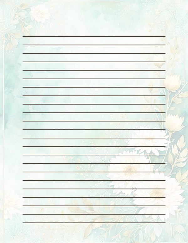 Dahlia Greenery Watercolor Digital Paper Kit: Printable Papers, Cards, Tags, Ephemera — image 31