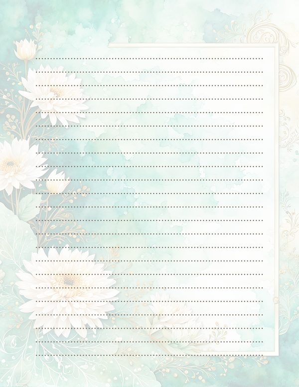 Dahlia Greenery Watercolor Digital Paper Kit: Printable Papers, Cards, Tags, Ephemera — image 32