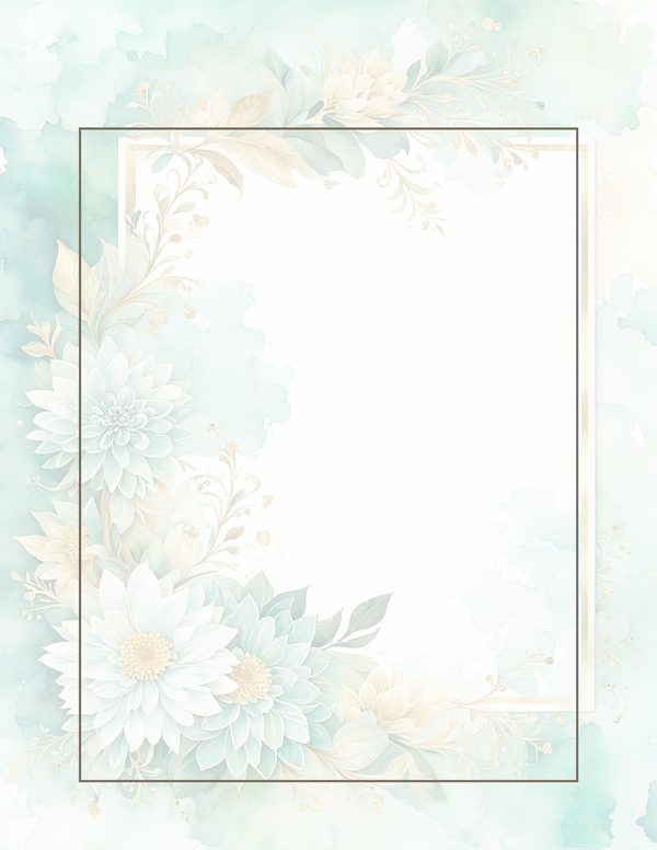 Dahlia Greenery Watercolor Digital Paper Kit: Printable Papers, Cards, Tags, Ephemera — image 33