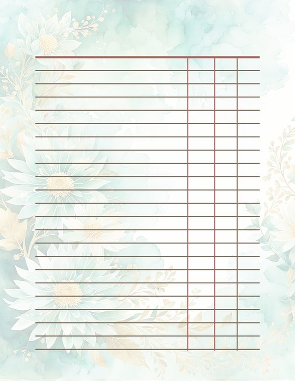 Dahlia Greenery Watercolor Digital Paper Kit: Printable Papers, Cards, Tags, Ephemera — image 35