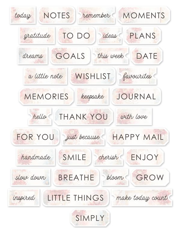 Red Floral Watercolor Paper Pack: US Letter Size (Digital Download) — image 30